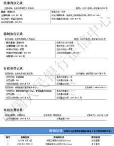 信用报告负面记录