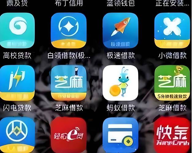 多个贷款平台图标